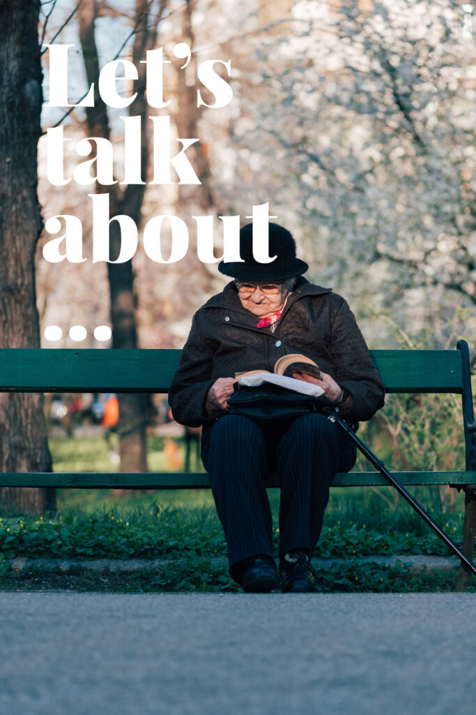 frau-parkbank-seniorin-lets-talk-about-gehstock