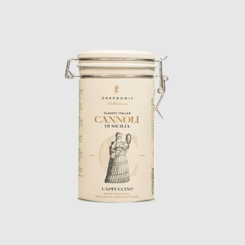 cookies-cannoli-greenomic-dose-beige-illustration-grauer-hintergrund