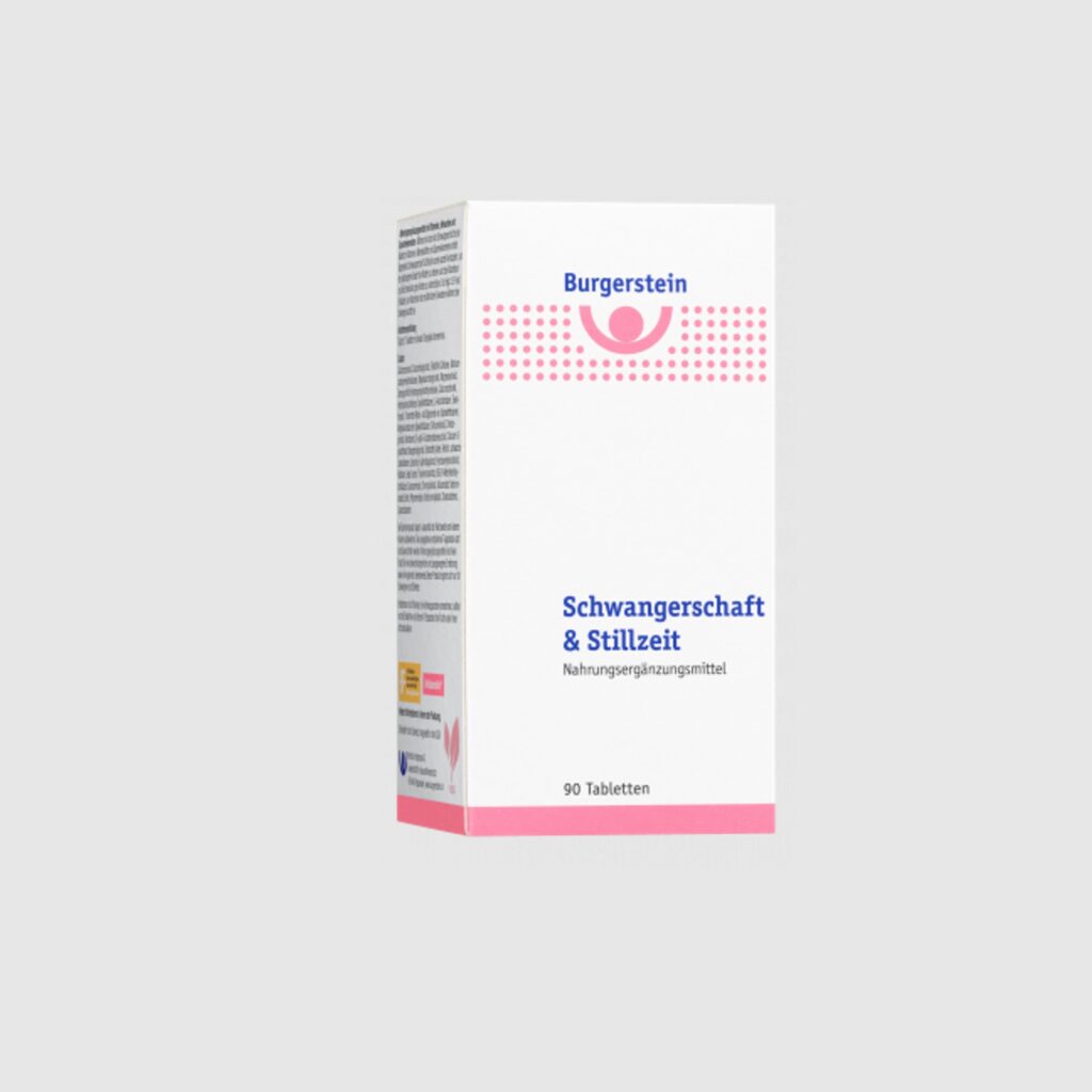 burgerstein-packshot-schwangerschaft-stillzeit-nahrungsergänzungsmittel