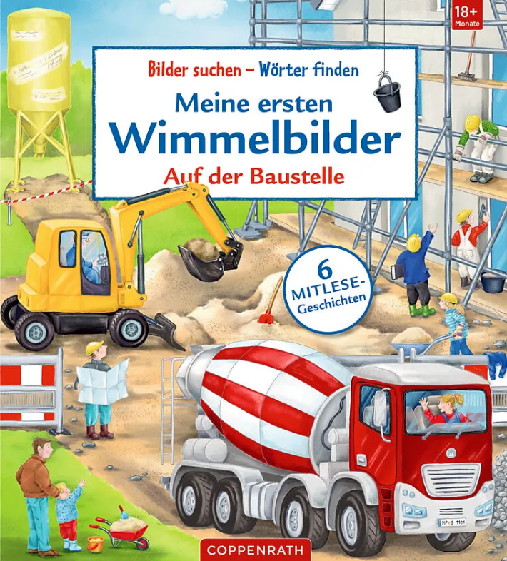 wimmelbilder-buch-baustelle-lastwagen-bagger
