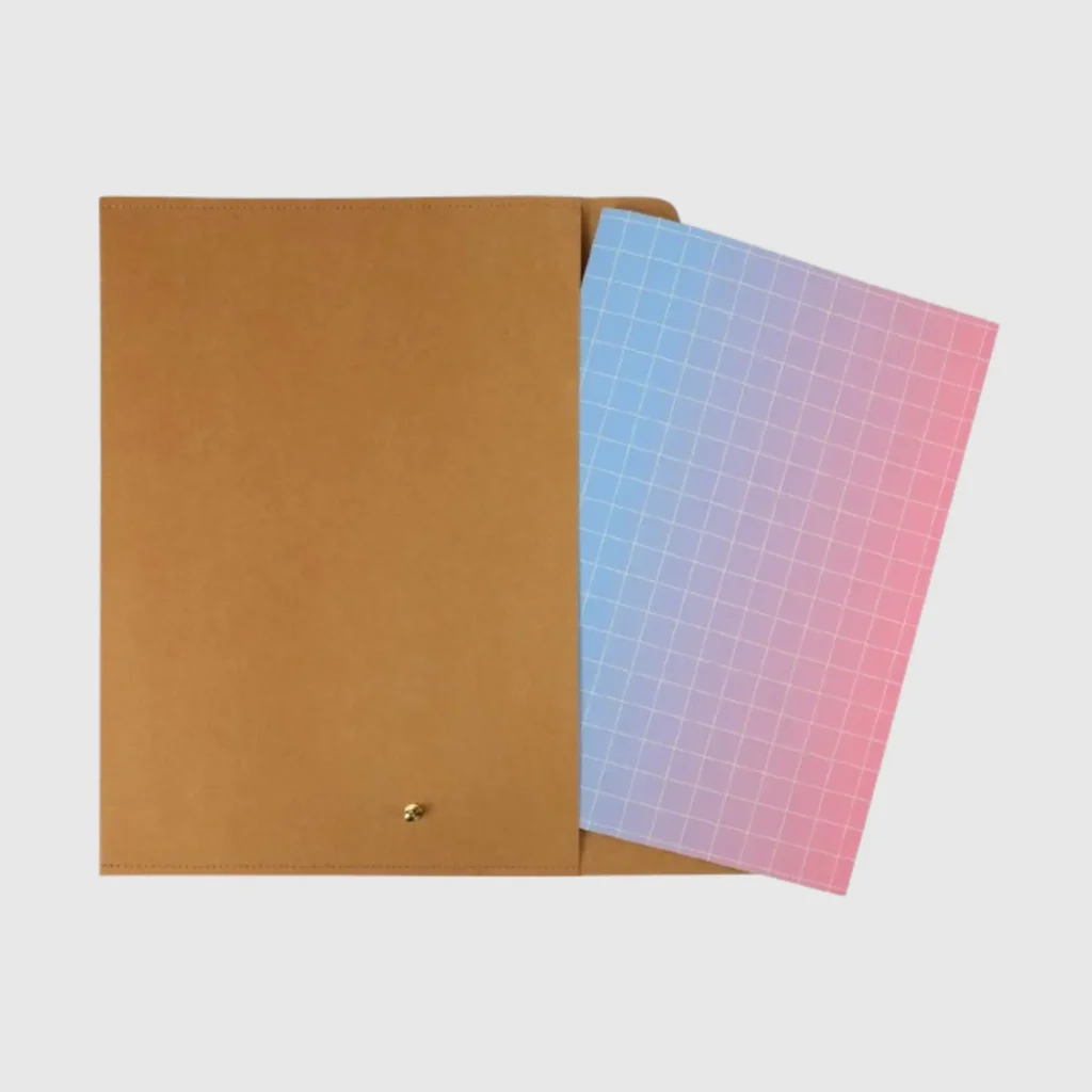 mappe-braun-blatt-kariert-farbig