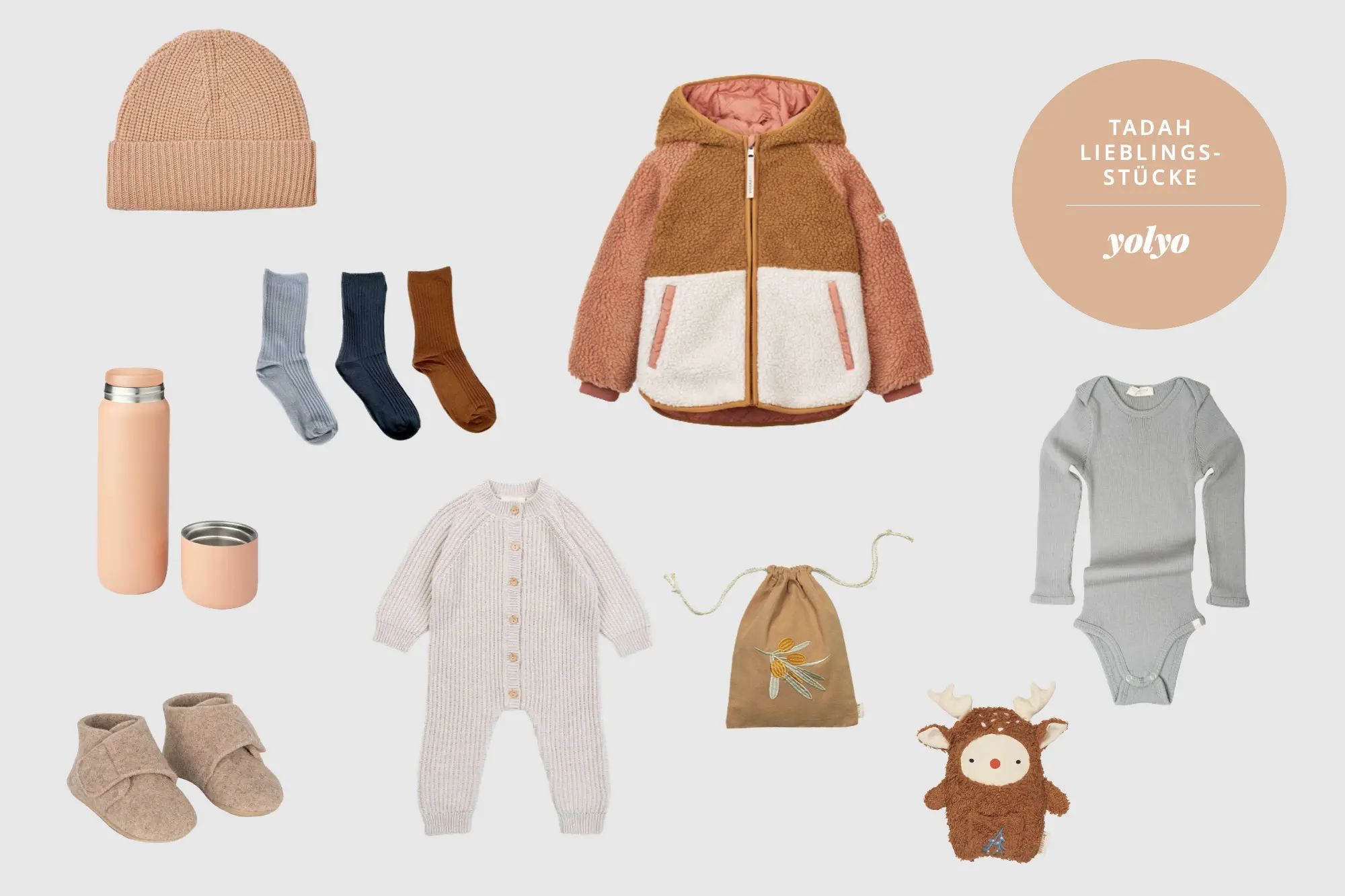 lieblingsstuecke-tadah-yolyo-muetze-beanie-jacke-socken-flache-filzschuhe-strampler-sack-stofftier-body