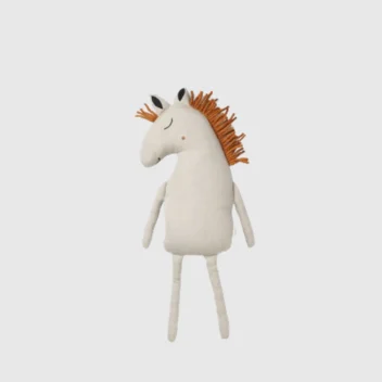 stofftier-pferd-weiss-braune-haare
